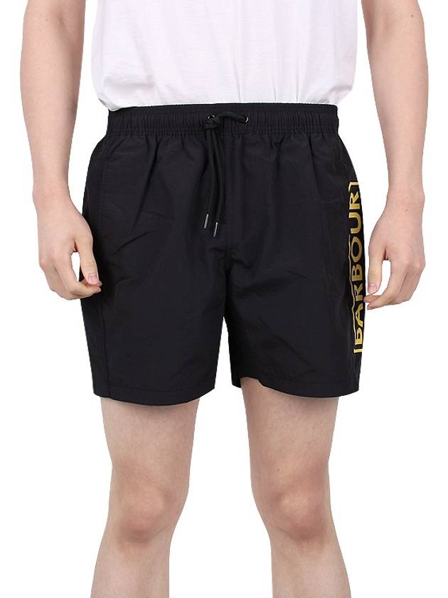 International Large Logo Swim Shorts Black - BARBOUR - BALAAN 3