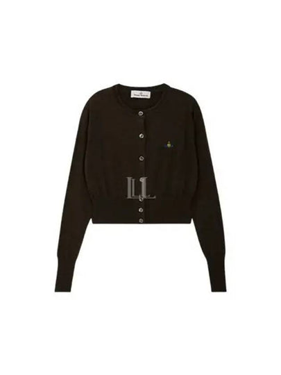 Bea Cropped Cardigan Brown - VIVIENNE WESTWOOD - BALAAN 2