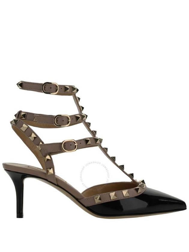 Rockstud Leather Slingback Heel Black - VALENTINO - BALAAN 2