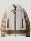 LES ALPES M glossy hybrid shearling jacket - IRO - BALAAN 1