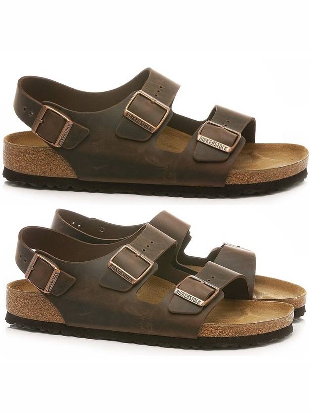 Milano Oiled Leather Sandals Habana - BIRKENSTOCK - BALAAN 1