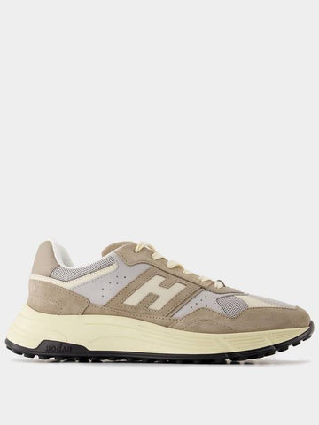 Hogan Hyperlight Sneakers - Hogan - Leather - Khaki - HOGAN - BALAAN 1