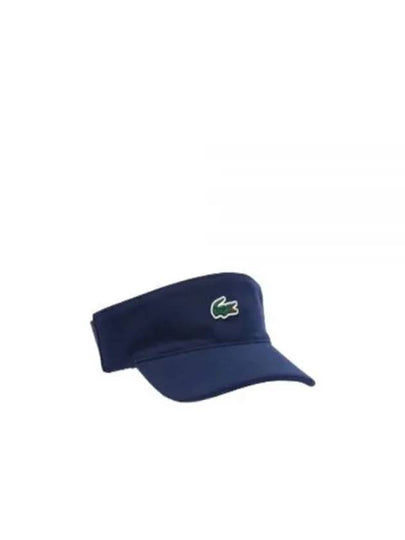 Sports Pique Fleece Tennis Visor Blue - LACOSTE - BALAAN 2