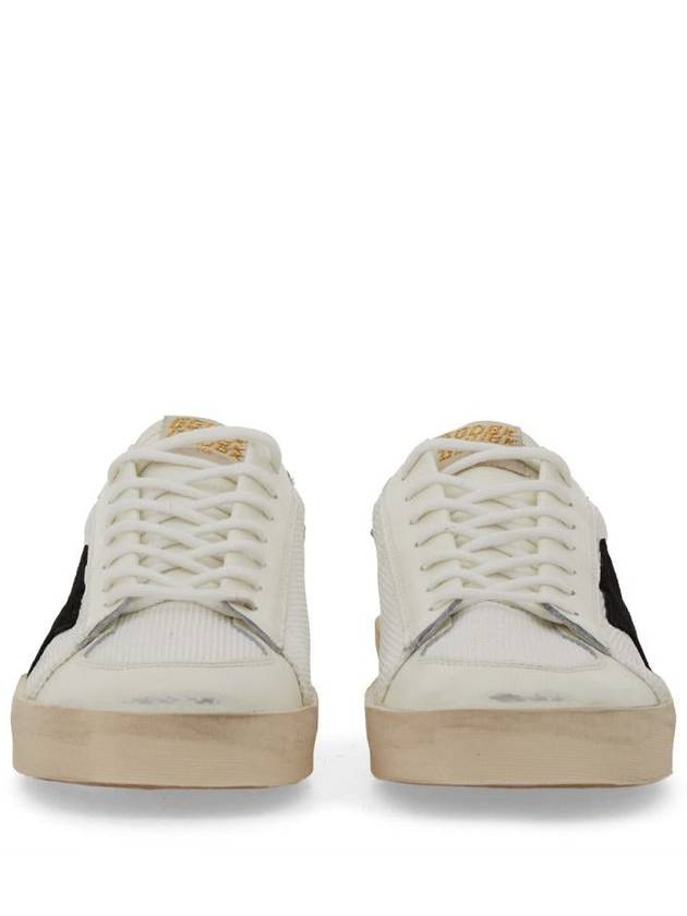 Star Patch Lace Up Low Top Sneakers White - GOLDEN GOOSE - BALAAN 5