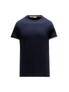 Arm Logo Crew Neck Cotton Short Sleeve T-Shirt Black - MONCLER - BALAAN 5