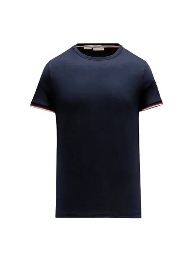 Arm Logo Crew Neck Cotton Short Sleeve T-Shirt Black - MONCLER - BALAAN 5