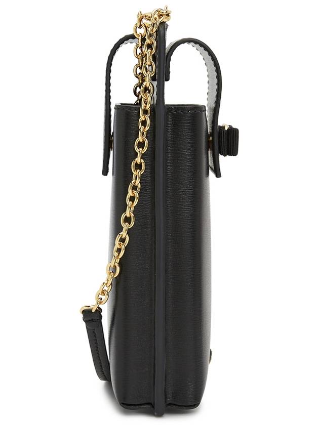 Vara Bow Calfskin Phone Case Black - SALVATORE FERRAGAMO - BALAAN 5