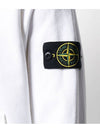 Wappen Patch Cotton Fleece Hoodie White - STONE ISLAND - BALAAN 6