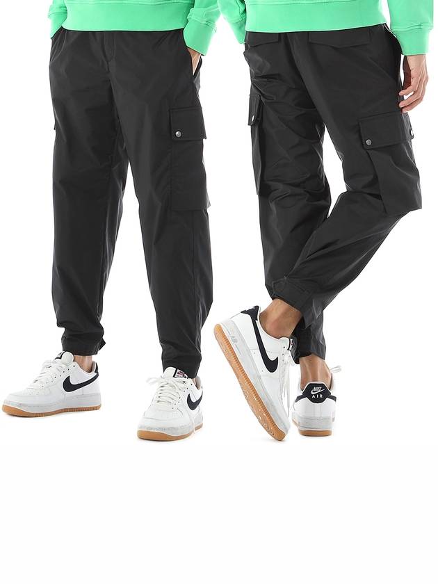 High Waist Loose Cargo Straight Pants Black - NEIL BARRETT - BALAAN 2