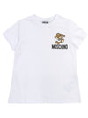 Kids short sleeved t shirt HUM04K LAA02 10101 Adults can wear - MOSCHINO - BALAAN 1