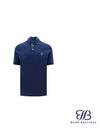 Logo Cotton Polo Shirt Navy - BRUNELLO CUCINELLI - BALAAN 2