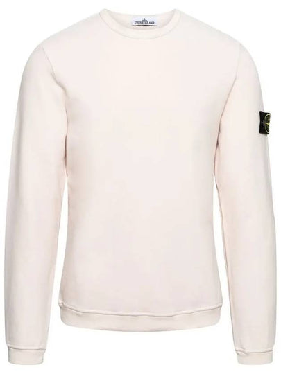 Men's Wappen Patch Crewneck Sweatshirt Light Pink - STONE ISLAND - BALAAN 2