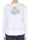 Klowia Logo Print Linen Sweatshirt White - ISABEL MARANT - BALAAN 3