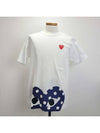 Comme Men's Heart Dot Short Sleeve TShirt White P1T236 - COMME DES GARCONS - BALAAN 1