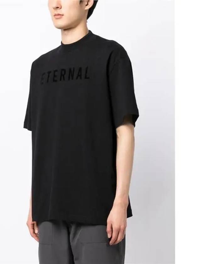 Eternal Crew Neck Cotton Short Sleeve T-Shirt Black - FEAR OF GOD - BALAAN 7