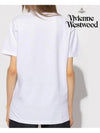 ORB Logo Cotton Short Sleeve T-Shirt White - VIVIENNE WESTWOOD - BALAAN 4