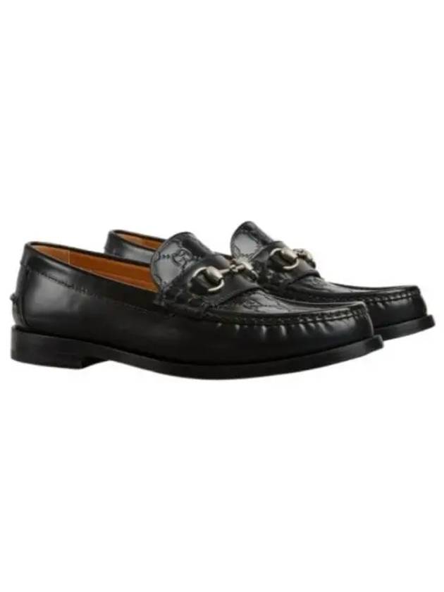 Men's GG Horsebit Leather Loafers Black - GUCCI - BALAAN 2