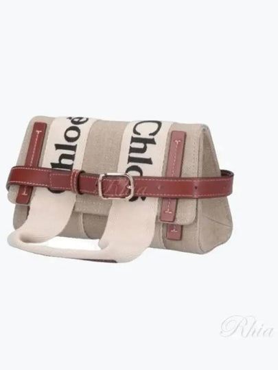 Woody Canvas Belt Bag Beige Brown - CHLOE - BALAAN 2