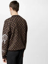 Monogram Embroidered Wool Crew Neck Knit Top Dark Brown - LOUIS VUITTON - BALAAN 9