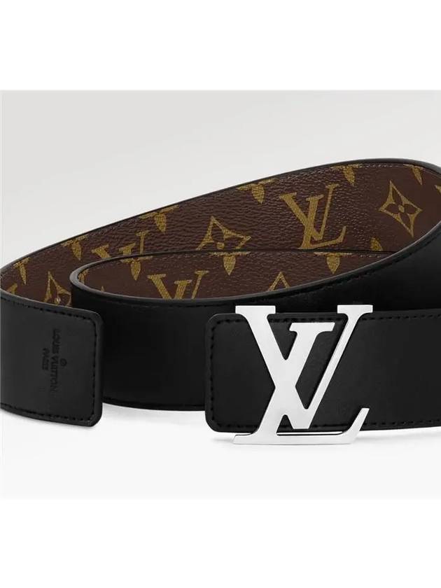 LV Initial Reversible Monogram Belt M9821V Monogram Black/Silver Plate/85 - LOUIS VUITTON - BALAAN 5