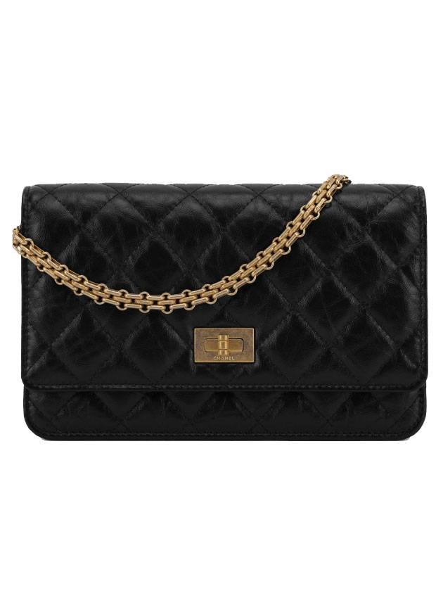 WOC gold-plated vintage calfskin chain cross bag black - CHANEL - BALAAN 1