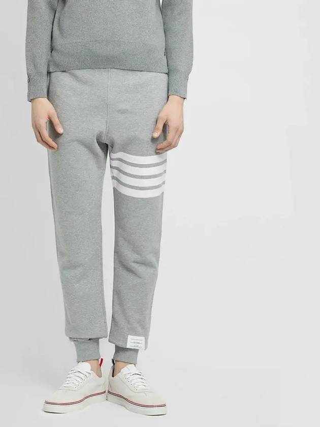 Men's Classic Loopback Engineered 4-Bar Sweatpants Light Grey - THOM BROWNE - BALAAN 5