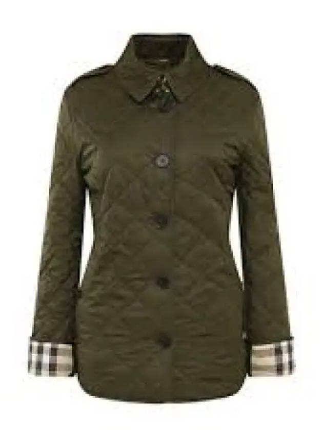 Frank B Quilted Jacket Dark Olive - BURBERRY - BALAAN 2