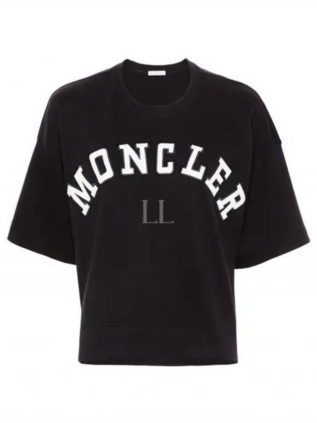 Logo short sleeve t-shirt night blue - MONCLER - BALAAN 2