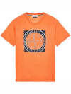 Compass Logo Printing Short Sleeve T-Shirt Mandarin - STONE ISLAND - BALAAN 2