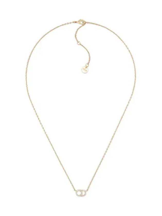 Claire D Rune White Crystal Necklace Gold - DIOR - BALAAN 2