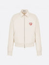 White CD Heart Blouson Jacket 493D486A384X C083 - DIOR - BALAAN 2