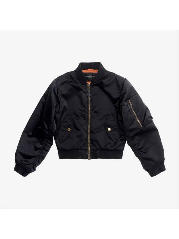 Shrunk Bomber Jacket Black - BALENCIAGA - BALAAN 3