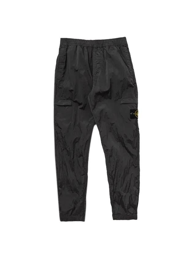 Wappen Patch Nylon Metal Cargo Track Pants Black - STONE ISLAND - BALAAN 1