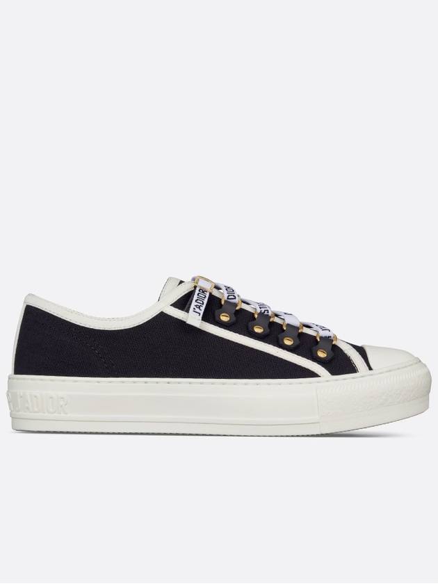 Walk'N' Low Top Sneakers Canvas Black - DIOR - BALAAN 4