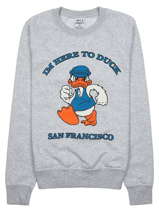 Wild Donkey Duck Print Sweatshirt FR HEATHER GRAY - WILD DONKEY - BALAAN 1
