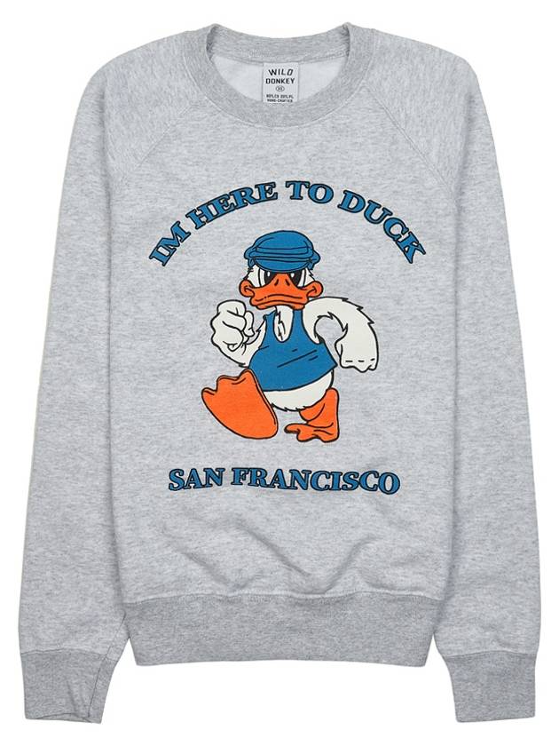 Wild Donkey Duck Print Sweatshirt FR HEATHER GRAY - WILD DONKEY - BALAAN 9
