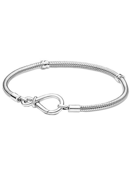 Moments Infinity Knot Snake Chain Bracelet Silver - PANDORA - BALAAN 1