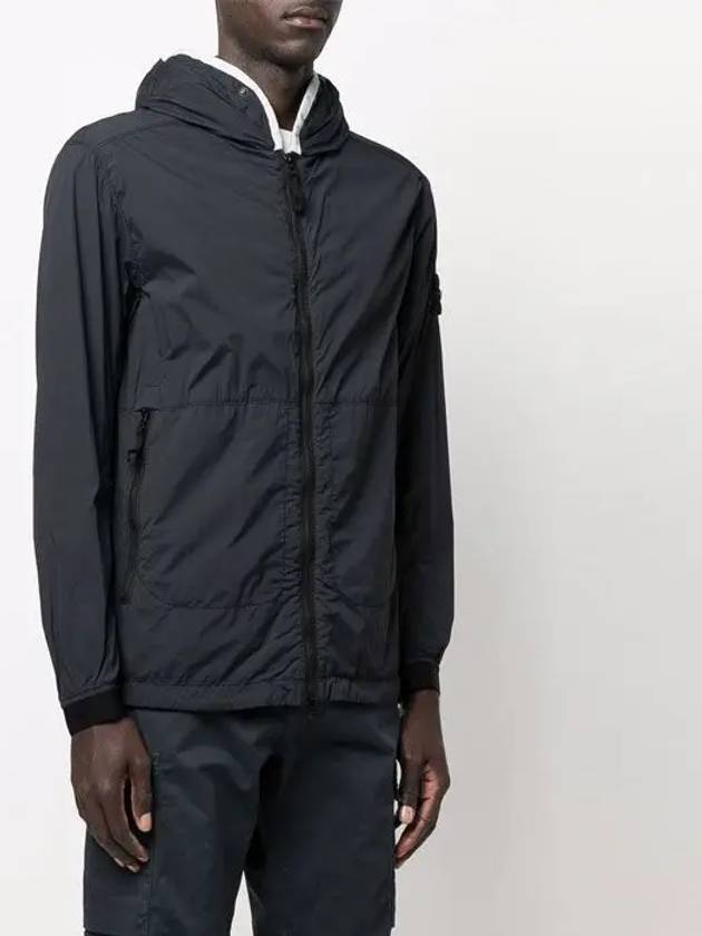 Wappen Patch Skin Touch Nylon Hooded Jacket Black - STONE ISLAND - BALAAN 5