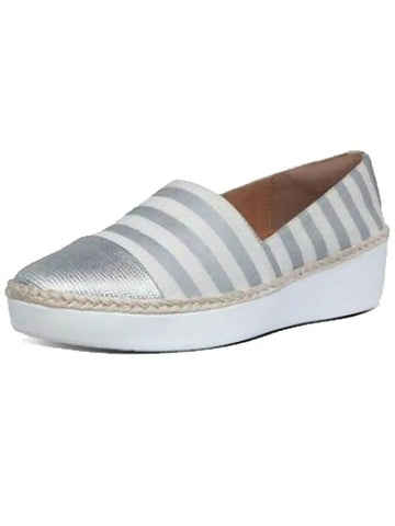 Dahlia Espadu Silver Metallic Women's SlipOns - FITFLOP - BALAAN 1