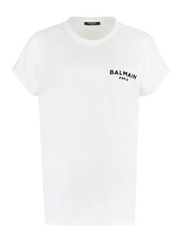 long sleeve t-shirt BF1EF010BB01 GAB WHITE - BALMAIN - BALAAN 1