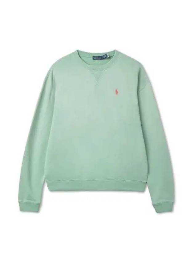 W Fleece Crew Neck Pullover Green - POLO RALPH LAUREN - BALAAN 2