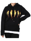 Flame Bolt Printing Hooded Sweatshirt PBJS447A W - NEIL BARRETT - BALAAN 3