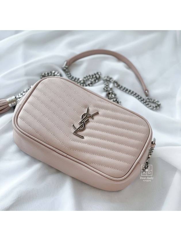 Monogram Lumini Bag Camera Bag Cross Bag Beige Pink 6125791GF02 - SAINT LAURENT - BALAAN 8