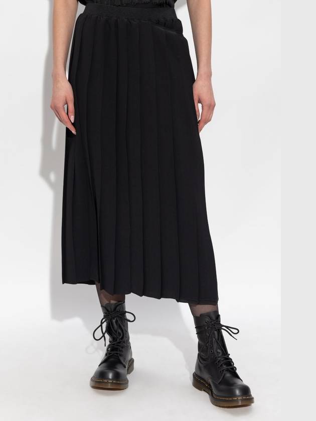 MM6 Maison Margiela Pleated Skirt, Women's, Black - MAISON MARGIELA - BALAAN 3