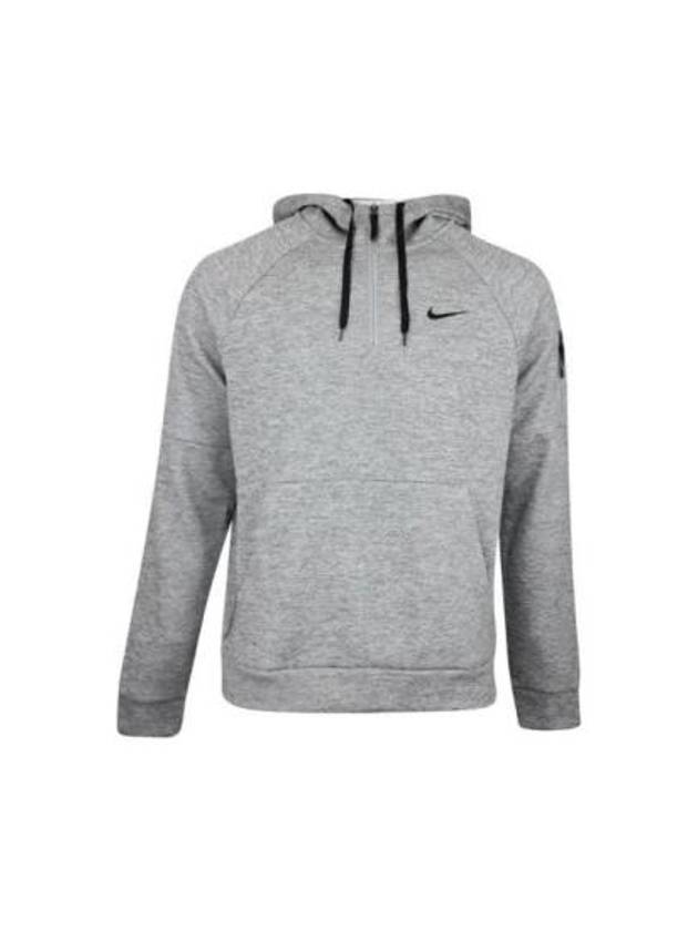 Golf Therma-Fit Fitness 1/4 Zip Hoodie Grey - NIKE - BALAAN 2