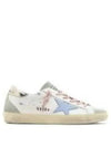 Superstar Silver Tab Low Top Sneakers White Blue - GOLDEN GOOSE - BALAAN 2