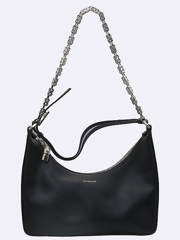 BB50LGB1A4 Black Color Leather Moon Cut out Small Chain Tote Bag Shoulder 2 WAY - GIVENCHY - BALAAN 3