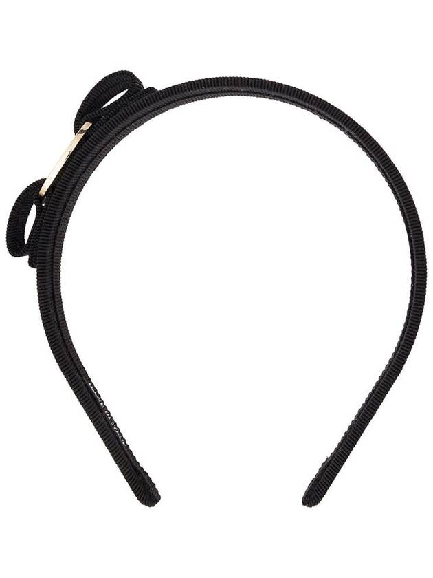 Vara Bow Hairband Black - SALVATORE FERRAGAMO - BALAAN 3