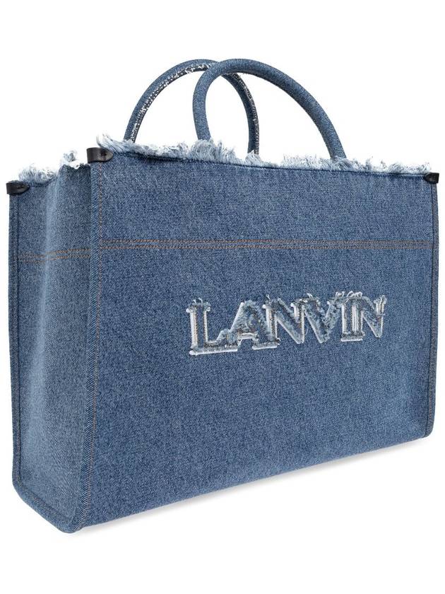 Tote Bag LWBGTC00FRDEE24 254 DENIM BLUE - LANVIN - BALAAN 3