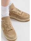 1E792M Z5O F0379 Downtown Suede Sneakers - PRADA - BALAAN 4